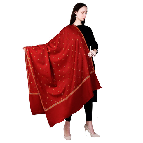 Women's Hand Embroidered Wool Shawl